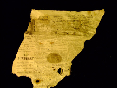 Newspaper fragment