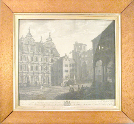 Premiere vue du Chateau de Heidelberg dans l'Interieur de la Cour - Courtyard of Heidelberg Castle ...