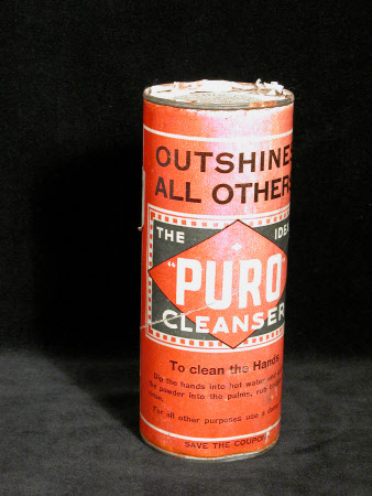 Scouring powder tin