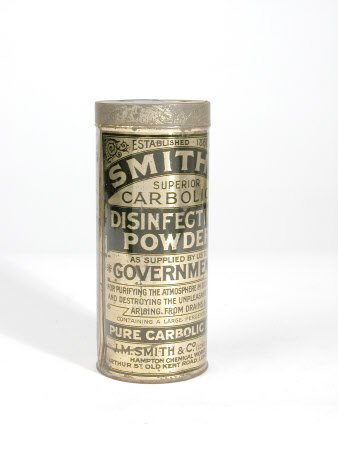 Disinfectant powder tin