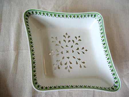 Vegetable dish and stand.