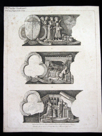 Reliefs in Westminster Abbey, London: 1782