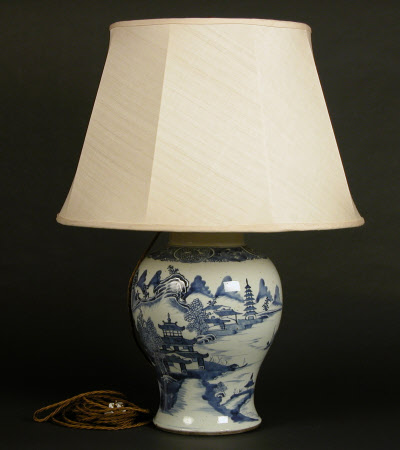 Lamp converted from vase