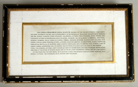 Sir Lovell Benjamin Lovell in Hussar uniform