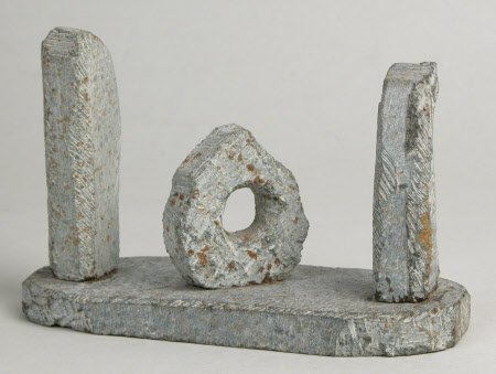 A Model of the 'Men an Tol' Ritualistic Prehistoric Stones in Madron Parish, Land's End