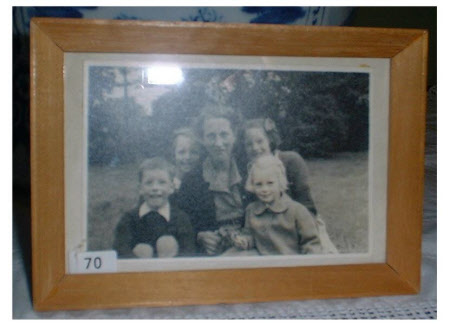 Marjorie Trevelyan, Lady Weaver (b.1913) with her four children: Kathleen Weaver, Mrs Nicholas John ...