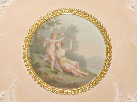 Venus crowned by Cupid