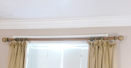 Curtain pole finial