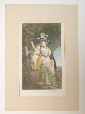Portrait of Mrs Hunt and her Daughter