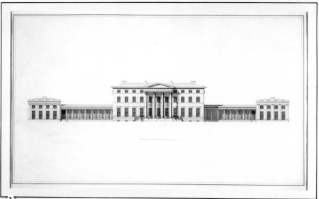 Front Elevation with Wings