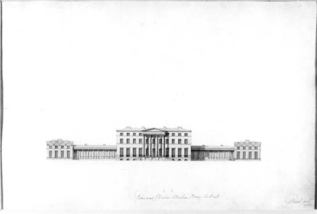 Prometrical Elevation Attingham House South east