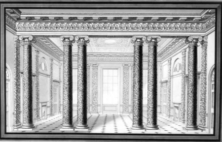 Entrance Hall, to South through Screen
