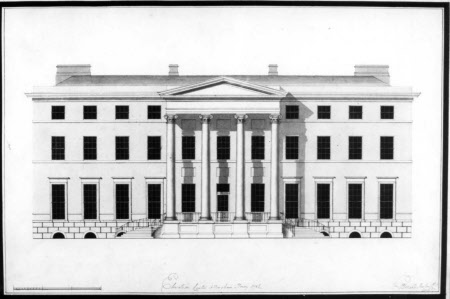 Front Elevation of centre block