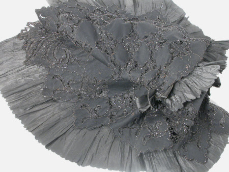 Mourning dress cape
