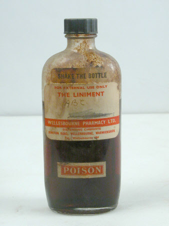 Liniment bottle
