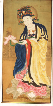 Standing Guanyin Holding a Lotus Flower