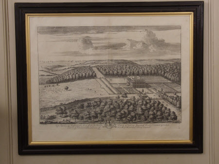 View of Uppark: Lord Tankerville's House and Formal Gardens 1707 (after Leendert Knijff) 