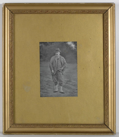 King Edward VII (1841–1910) taken on the occasion of his visit to Dunster Castle, as Prince of ...