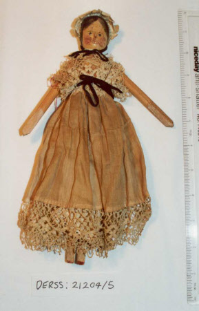 Peg wooden doll