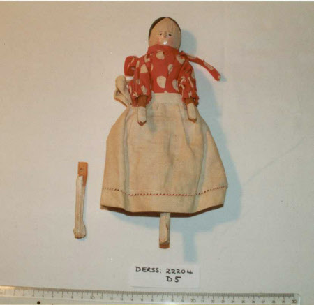 Peg wooden doll