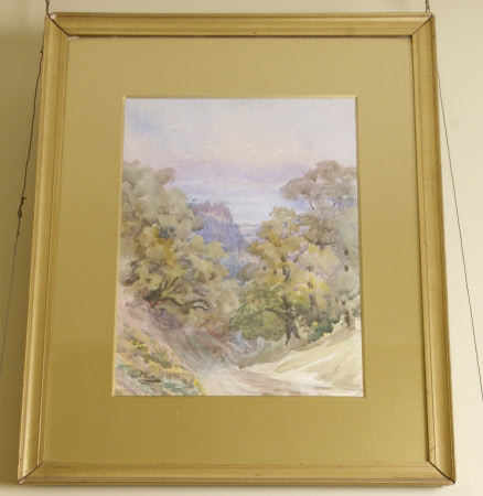 View of Dunster Park looking towards the Bristol Channel.