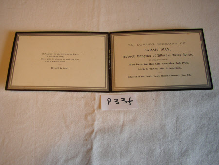 Mourning card