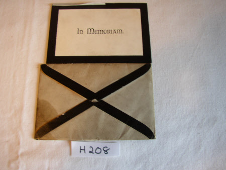 Mourning card