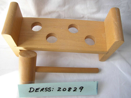 Child's peg bench