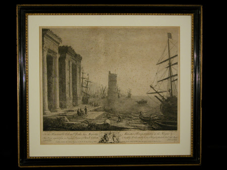 Sea Piece with Ruins and Shipping (after Claude Lorrain)