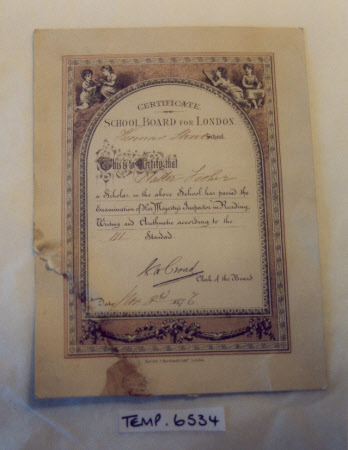 School examination certificate