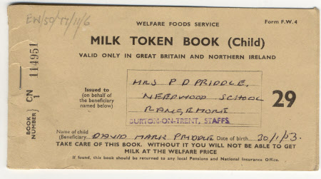 Milk token booklet