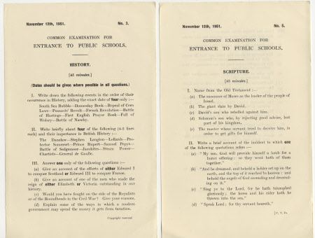 Examination paper