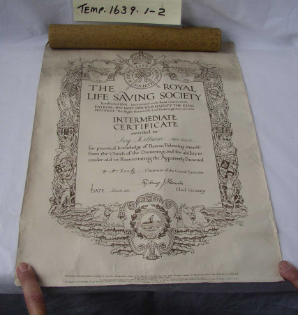Life-saving certificate