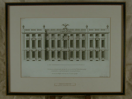 The elevation of Dyrham House in Gloucestershire, the seat of the Rt.Hon.William Blathwayt Esq.