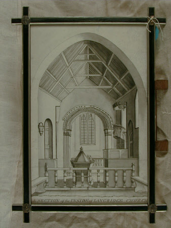 A Section of the Inside of Langridge Church