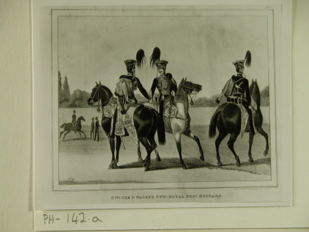 Two of the (rare) set of cavalry coloured lithographs.