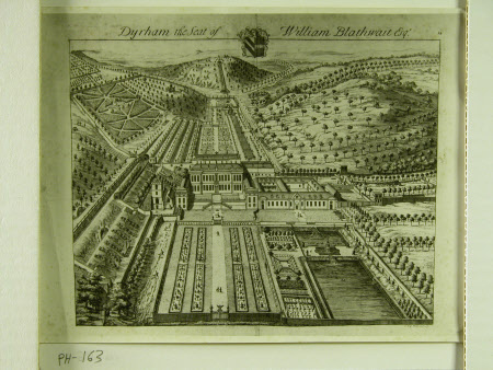 Engraving of Dyrham Park, Gloucestershire by Johannes Kip's