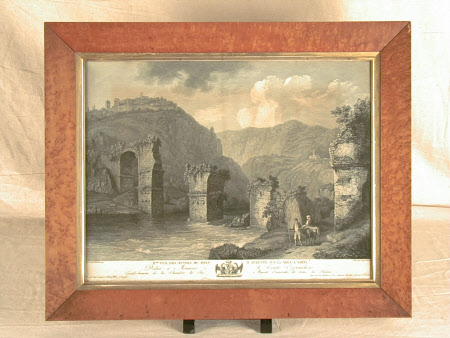 Second Vue des Ruines du Pont d'Auguste sur la Nera a Narni, (View of the ruins of the bridge of ...