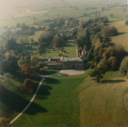 Dyrham Park, Gloucestershire from the air: Autumn (Sept?) 1980's