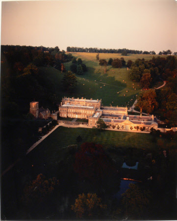 Evening air view, Dyrham Park, Gloucestershire
