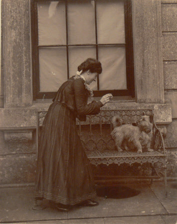 Annie Gerry Mrs Wallace Rumney and 'Dandy' the Dog