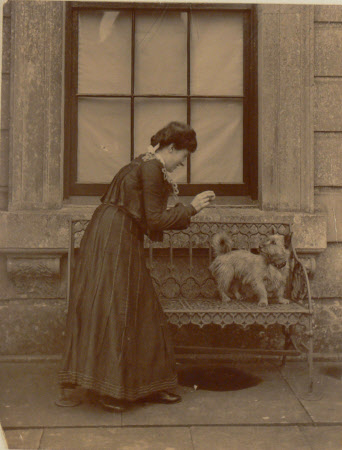 Annie Gerry Mrs Wallace Rumney and 'Dandy' the Dog