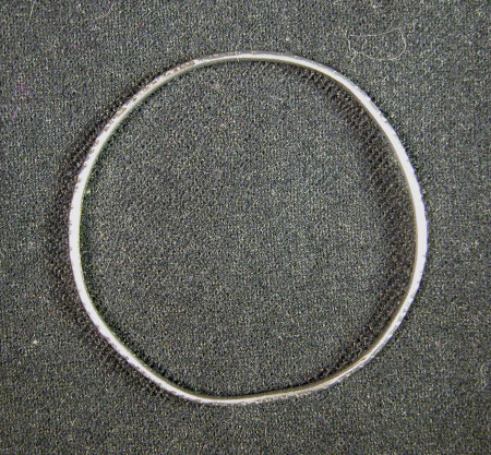 Silver narrow bangle circa 1885.