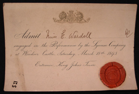 Admission card