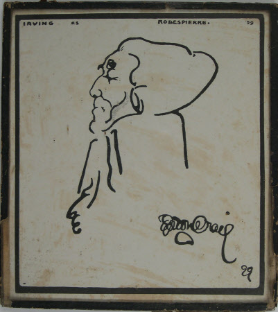 Sir Henry Irving (1838-1905) as 'Robespierre' in the drama 'Robspierre' by Victorien Sardou ...