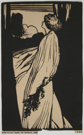 Dame Ellen Terry (1847-1928) as 'Ophelia' in William Shakespeare's 'Hamlet'