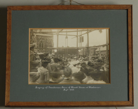 The laying of the foundation stone of St Stephen's Church. September, 1905
