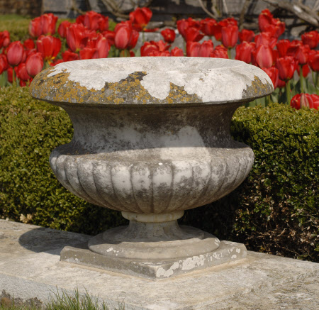 One of a set of nineteen Marble Garden Urns