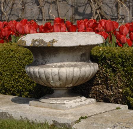 One of a set of nineteen Marble Garden Urns 