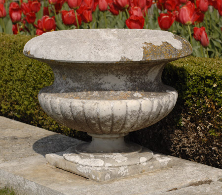 One of a set of nineteen Marble Garden Urns 